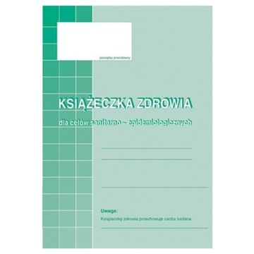 Książeczka zdrowia ( sanepidowska ) 530-5