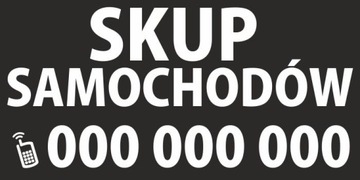 Magnesy Reklamowe Folia skup samochodów 60x30