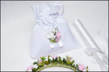 НАБОР ДЛЯ ПРИЧАСТИЯ, ВЕНОК, СУМКА, ПЕРЧАТКИ, КРЕМ