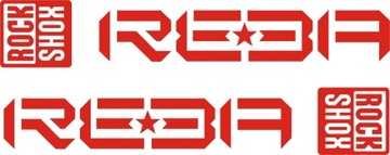 REBA ROCK SHOX naklejki amortyzator widelec 135-3C