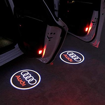 2x LED LOGO PROJEKTOR WSZYSTKIE MODELE AUDI 80 100 A1-A8 Q2 Q3 Q5 Q7 E-TRON