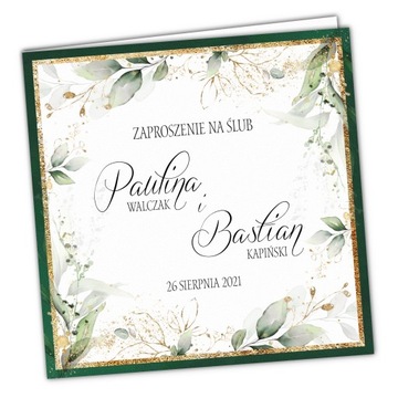 Zaproszenia ślubne rustykalne BOHO KWIATOWE