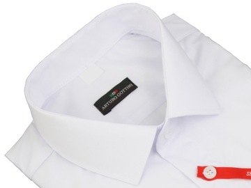 БЕЛАЯ РУБАШКА, ОДНОРОДНАЯ Запонка/пуговица 45 176/182 SLIM