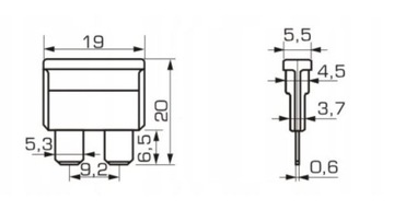 НАБОР ПЛАСТИНОЧНЫХ ПРЕДОХРАНИТЕЛЕЙ 10 ШТ 5А-30А