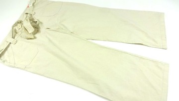 DOROTHY PERKINS__SPODNIE CIĄŻOWE LNIANE LEN__46