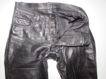 КОЖАНЫЕ БРЮКИ МУЖСКИЕ, РАЗМЕР W28 L32 *