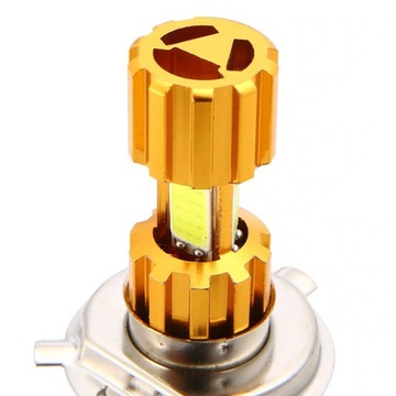 СВЕТОДИОДНАЯ ЛАМПА МОТОЦИКЛ МОТОР H4 HS1 3400лм MINI GOLD