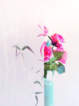 Оконная фольга статическая декоративная бесклеевая бамбуковая облицовка 45х150см своими руками