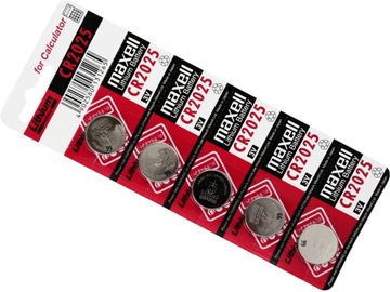 5x BATERIA BATERIE MAXELL CR2025 CR 2025 DL ECR B5