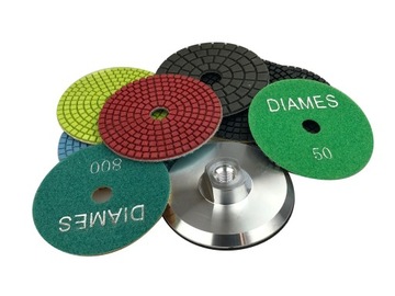 НАБОР ПОЛИРОВАЛЬНЫХ ДИСКОВ 8 ШТ. COLBINO #50 - ПОЛИРОВКА + РУЧКА