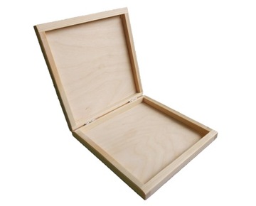Drewniane pudełko na płyty CD/DVD Decoupage Etui