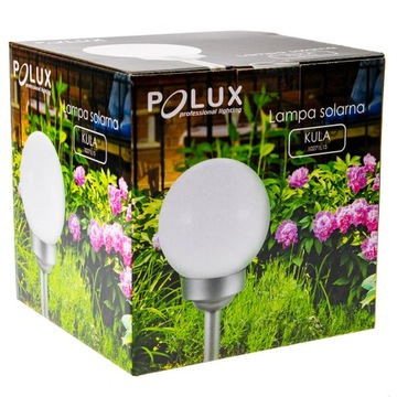 Встраиваемая солнечная садовая лампа со светодиодным датчиком, разноцветный световой шар, 20 см Polux