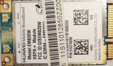 Модуль WWAN EM820W Lenovo IdeaPad S205