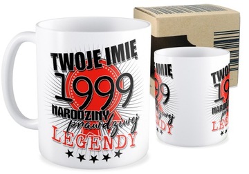 KUBEK prezent na URODZINY 18 20 30 40 50 IMIĘ WIEK