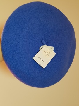 czapka BERET wełniany Reserved WEŁNA NOWY