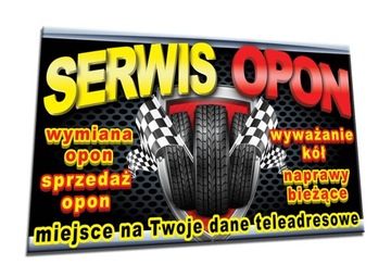 BANER 2x1 SERWIS OPON WULKANIZACJA sprzedaż opon