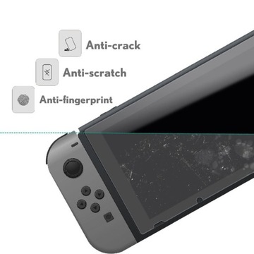 2 закаленных стекла для консоли Nintendo Switch Premium
