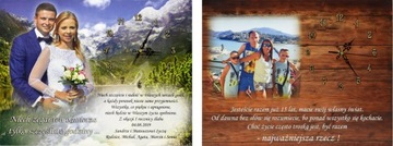 ЧАСЫ НА ДОСКЕ ПОДАРОК ​​НА ЮБИЛЕЙ СВАДЬБЫ БЕСПЛАТНО