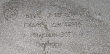 BMW E46 КОМПАКТНАЯ ПРАВАЯ ПАНЕЛЬ РАМЫ