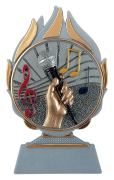 Statuetka MUZYKA konkurs nagroda 13,5 cm + NADRUK