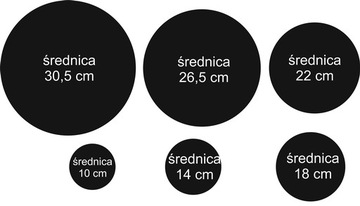 Большие зеркальные круги из ПММА для украшения стен