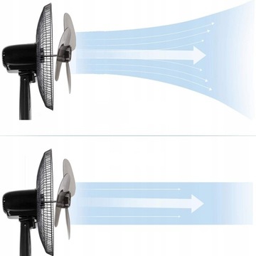 Черный напольный вентилятор