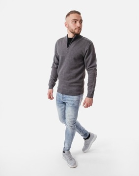 Sweter Męski Półgolf Rozsuwany Swetry 2425 -03 XXL