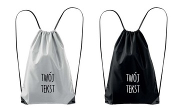 Worek na plecy z Twoim napisem/nadrukiem (na buty)