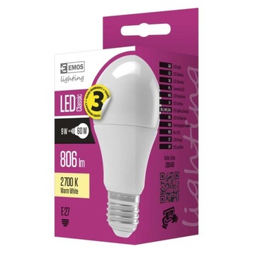 Żarówka LED Classic A60 9W E27 ciepła biel