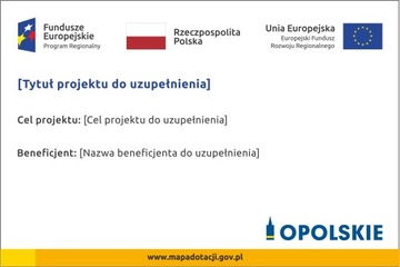 Tablica Unijna informacyjna 120cmx80cm