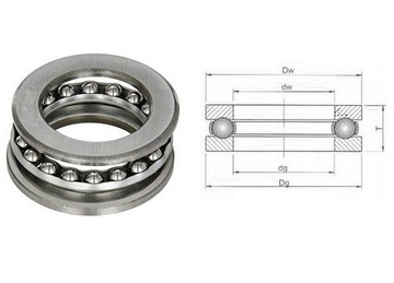 51214 Подшипник шариковый упорный 70х105х27