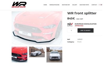 СПОЙЛЕР БАМПЕРА ДЛЯ FORD MUSTANG WR