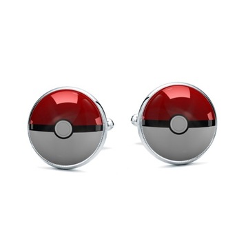 Spinki do mankietów Pokeball Pokemon Śmieszne