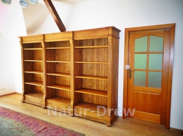 Regał na Książki z Drewna Litego - BIBLIOTEKA