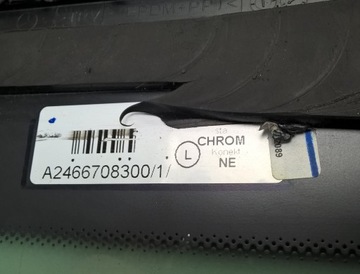MERCEDES B W246 2014 SKLO (OKNO) ZADNÍ LEVÝ KAROSERIE