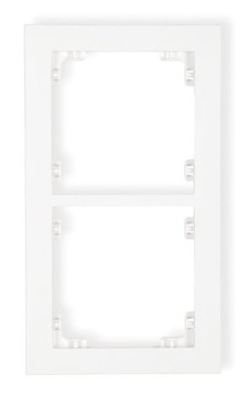 Ramka podwójna Deco biały