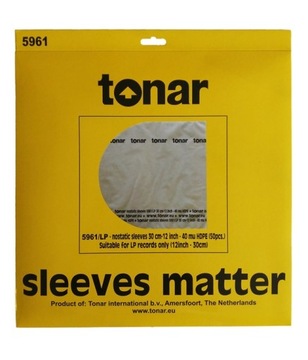 KOSZULKI WEWNĘTRZNE LP 12'' TONAR ANTISTATIC 50SZT