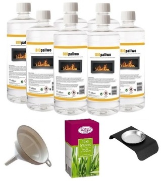 BIOPALIWO 7L bioetanol pojemnik do aromaterapii + olejek trawa cytrynowa