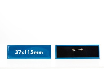 Przypinki Buttony Prostokąt Duże 37x115mm 1szt