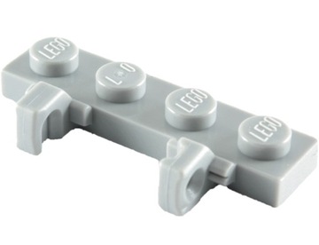 02301 LEGO 44568 4211840 6276045 - zawias płytka 1x4 - j.szary LBG - 1szt