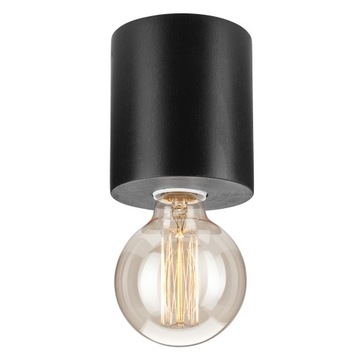 1 LAMPA SUFITOWA LEO PLAFON WALEC DREWNO WENGE E27