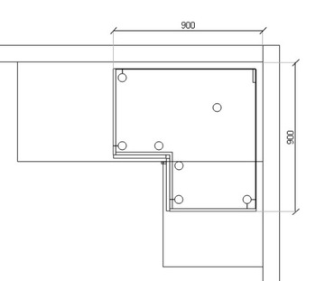 ВЕЛЛА ДНПП 9 Шкаф угловой 90х90