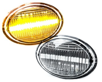 LED LED DIODY SMĚROVKY FIAT 500 SVĚTLÝ SKLO