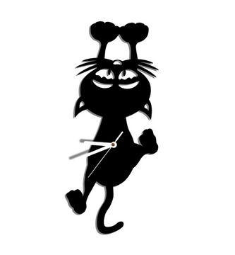 настенные часы кот котенок тихие большие 38 см НОВИНКА 3D