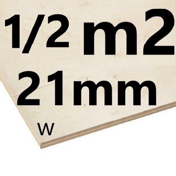PŁYTA SKLEJKA 21mm CIĘTA NA WYMIAR 1/2 m2 WODOODP.