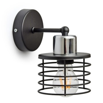 Lampa Ścienna Kinkiet LOFT Led VIGO Chrom E27