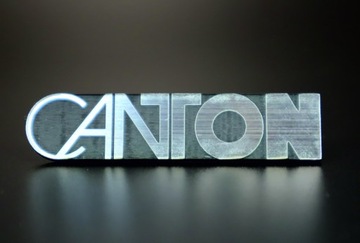Логотип Canton 53 x 12 мм Самоклеящийся, сменный.