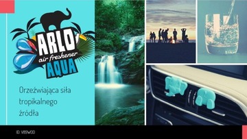 K2 ARLO ELEPHANT ароматизатор для автомобиля AQUA WATERFALL