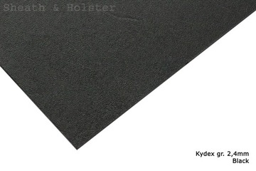 Kydex black, trójpak - 3szt ~ A5 grubość 2,4mm
