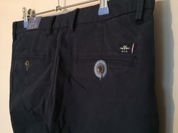 G69 GRANATOWE SPODNIE CHINOS FIT NZA 33/34